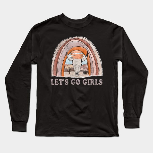 Graphic Let's Go Girls Funny Gifts Boy Girl Long Sleeve T-Shirt by DesignDRart